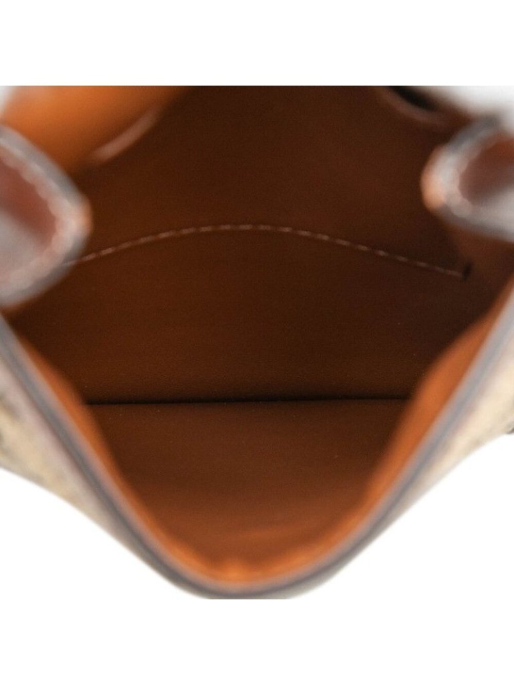 Celine Triomphe Crossbody Shoulder Bag Mobile Pouch Beige Brown Canvas Leather 1 - Picture 4 of 6